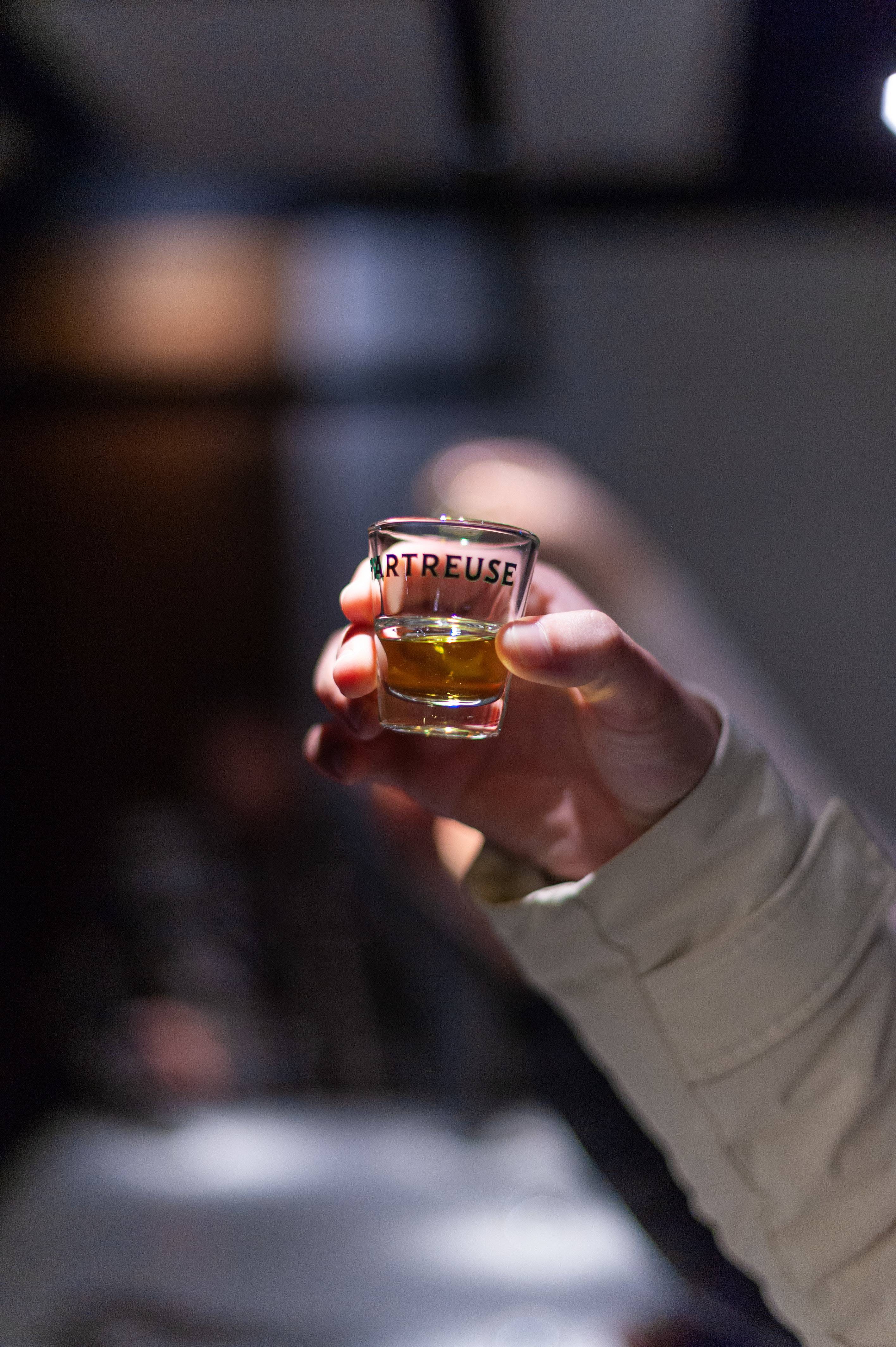 Vertical tasting workshop of traditional green or yellow Chartreuse