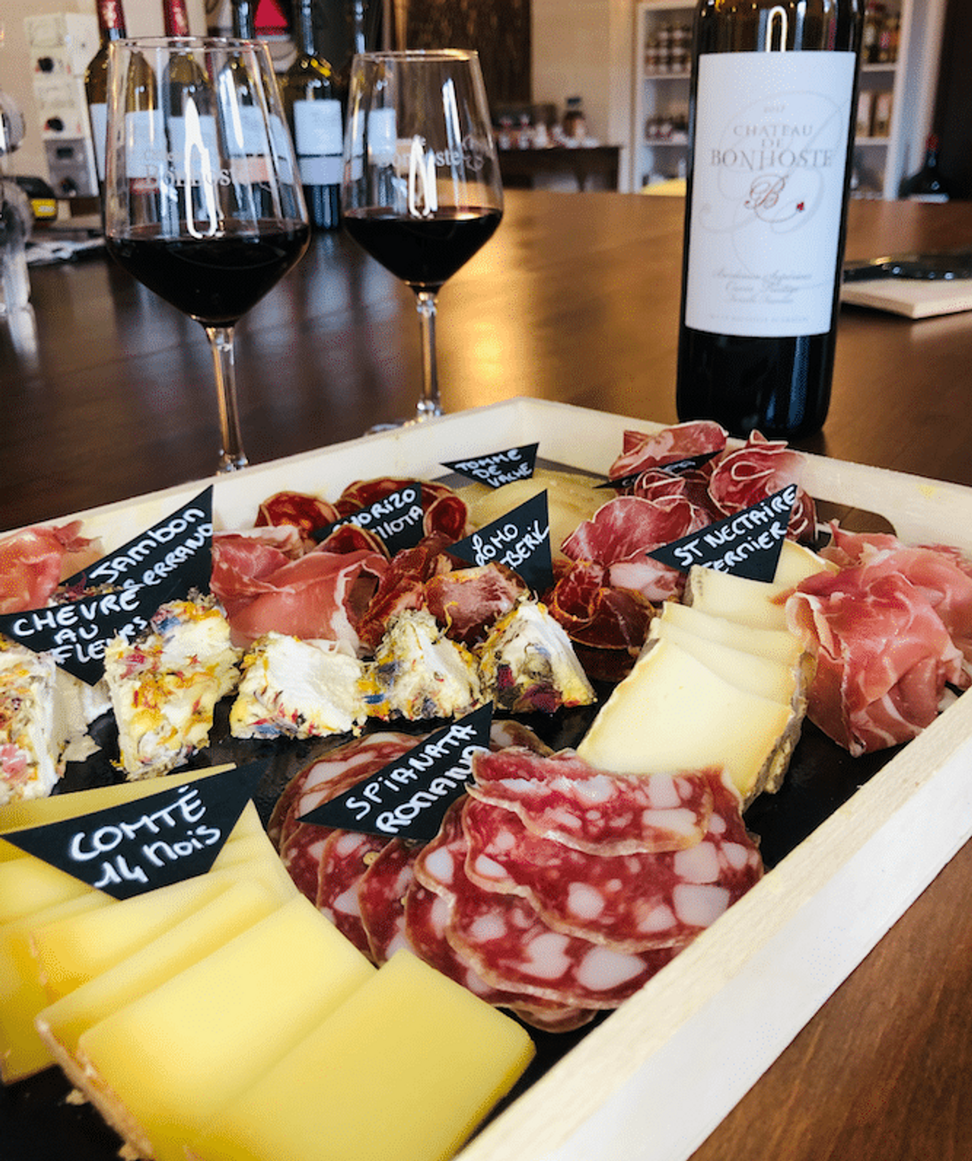 Visit and tasting with a meter board