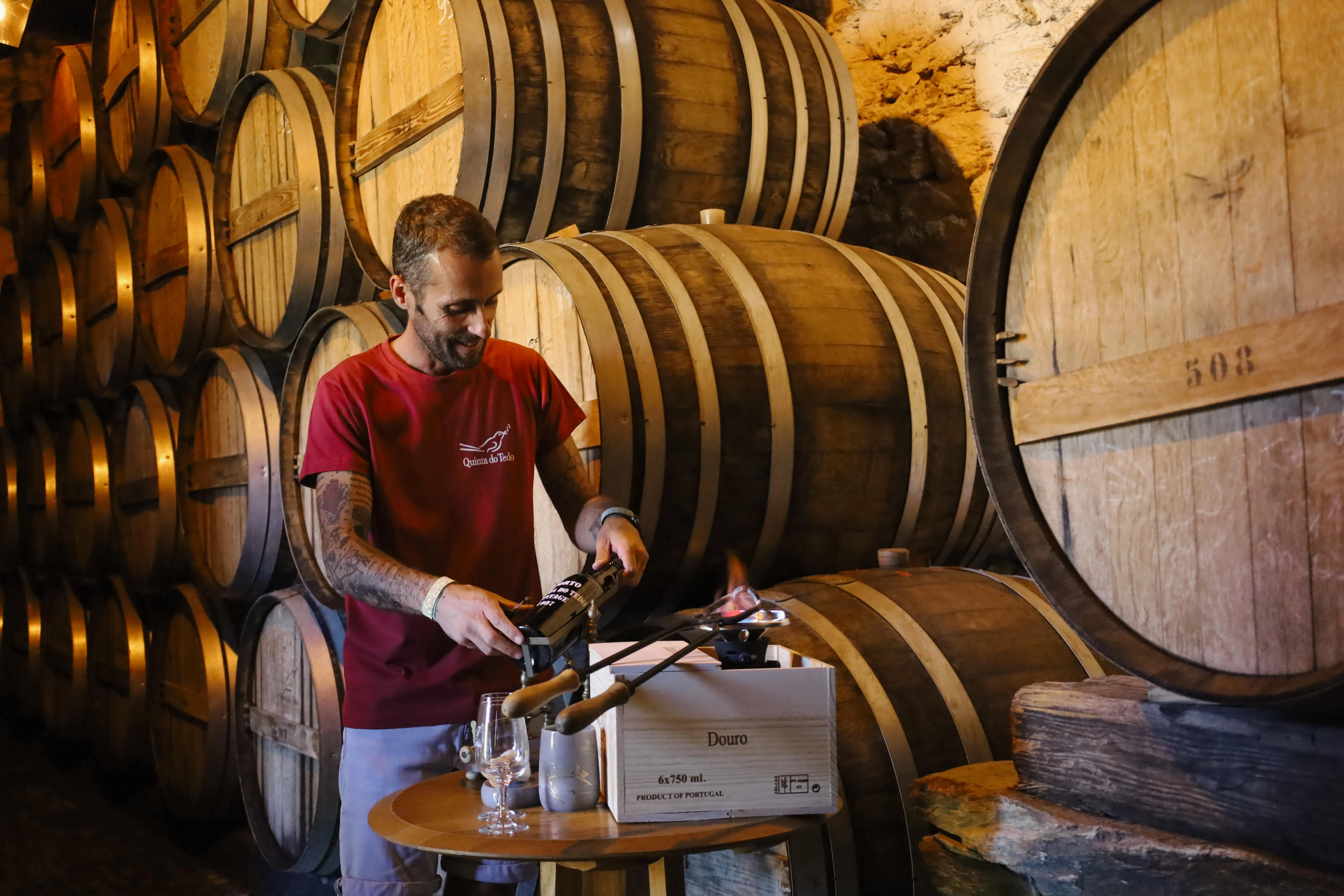 Quinta do Tedo – Abertura de Garrafa a Fogo