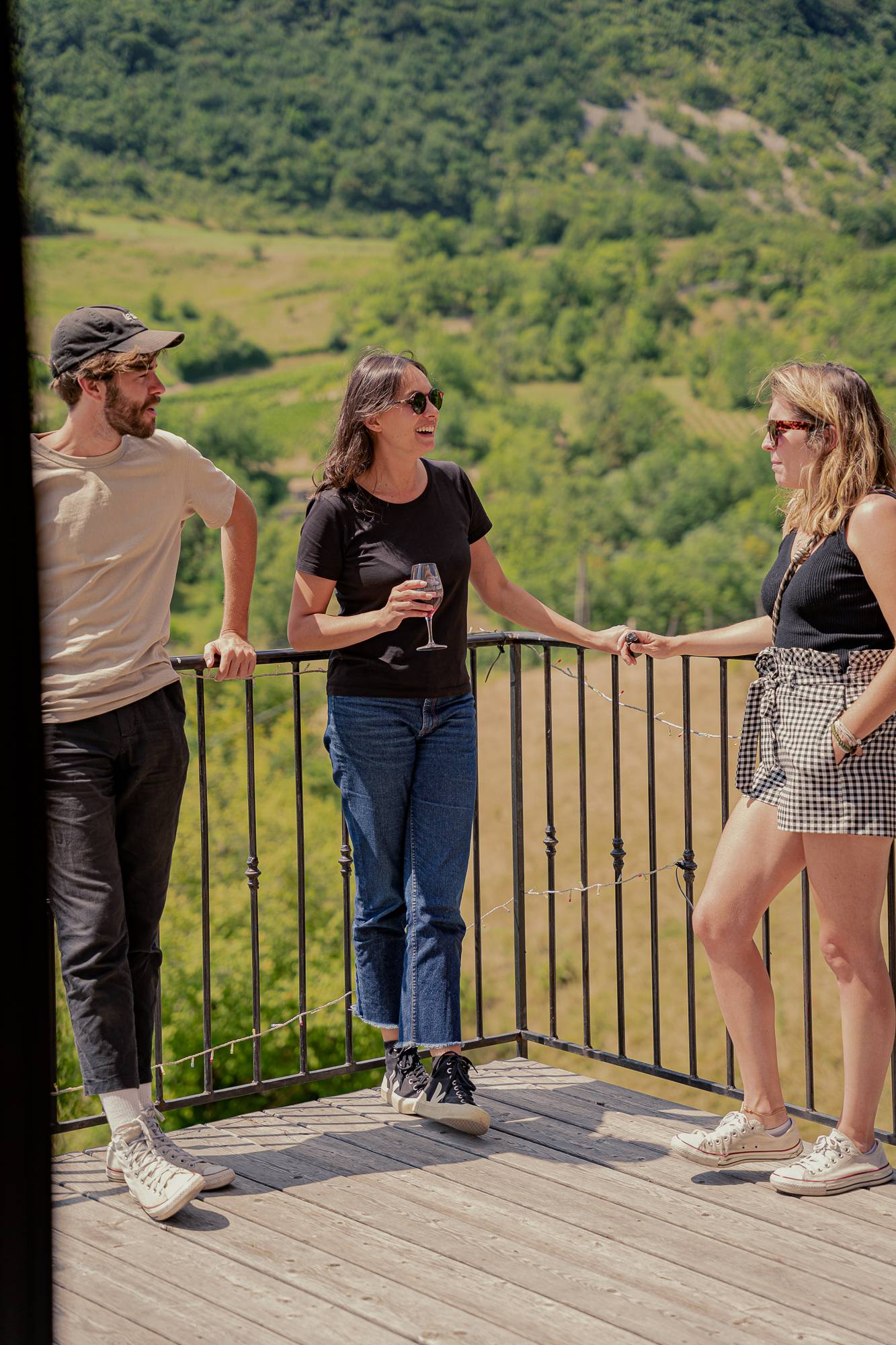 Tasting with a view of the vineyards