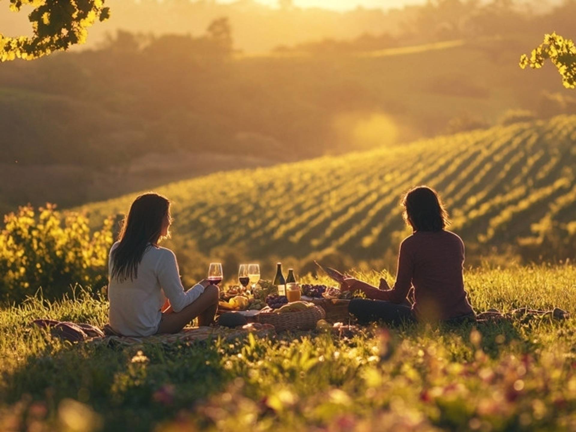 Picnic in the vineyard
