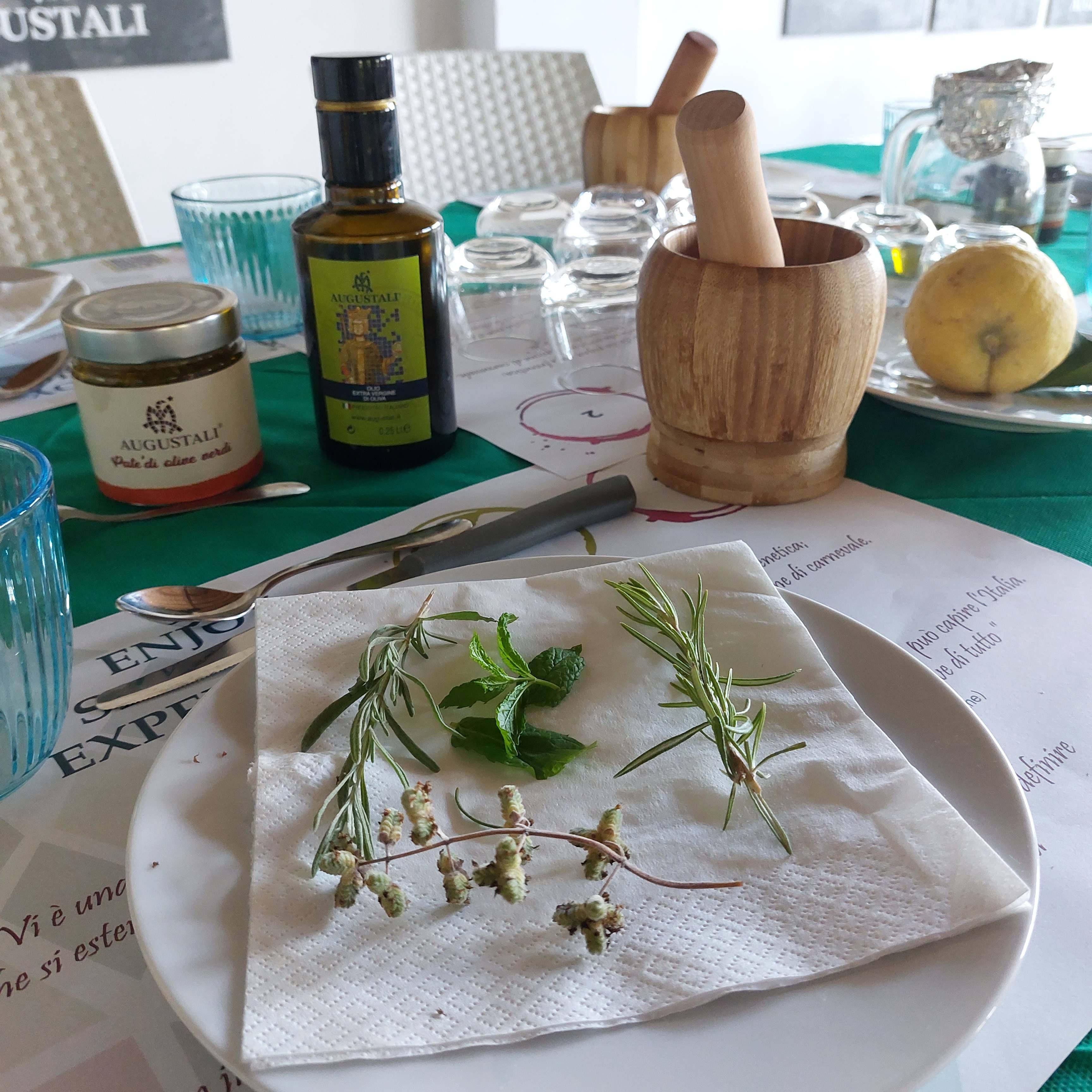 Tasting of Sicilian oils and specialties