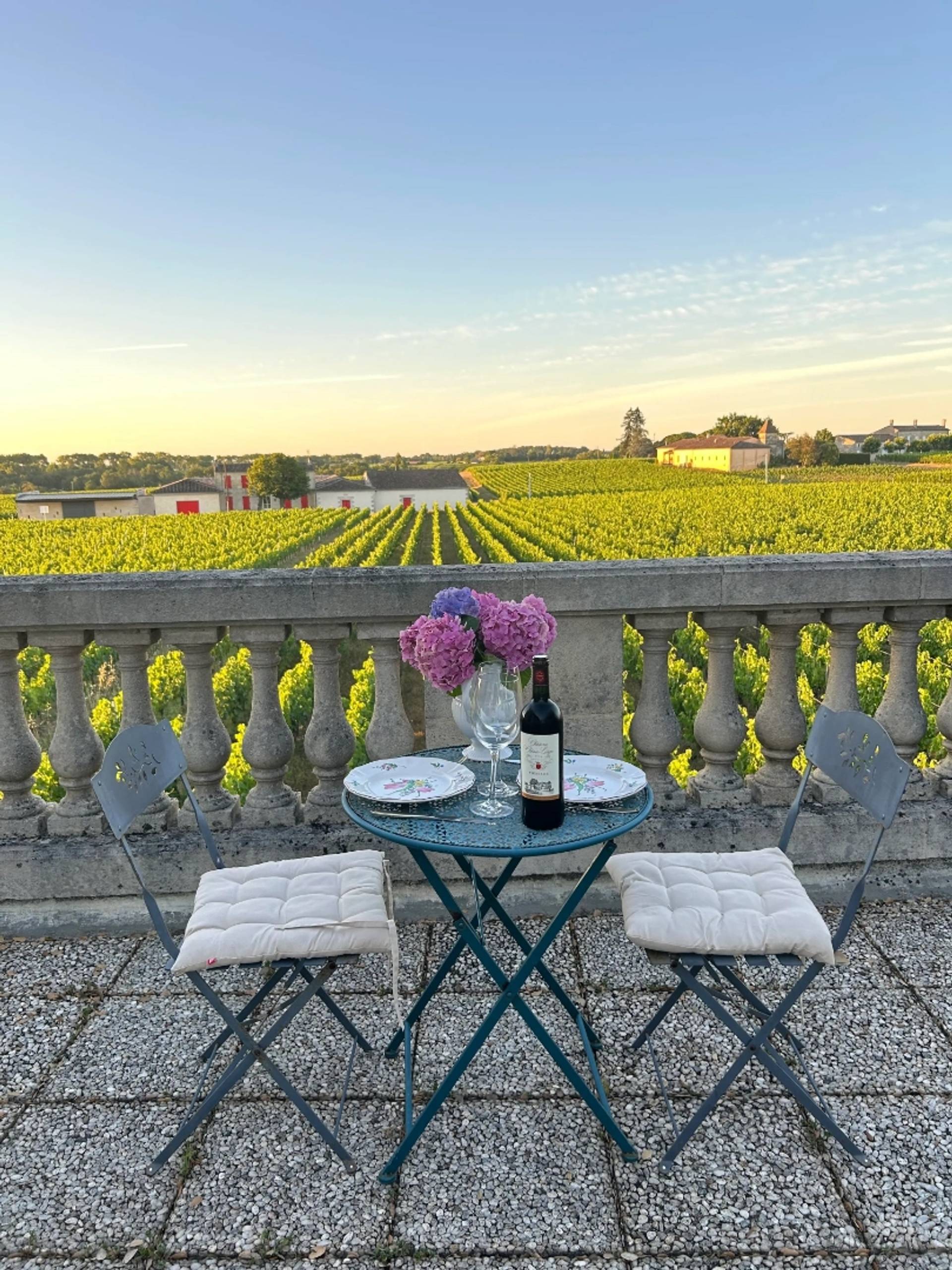 Sunset in the heart of Pomerol