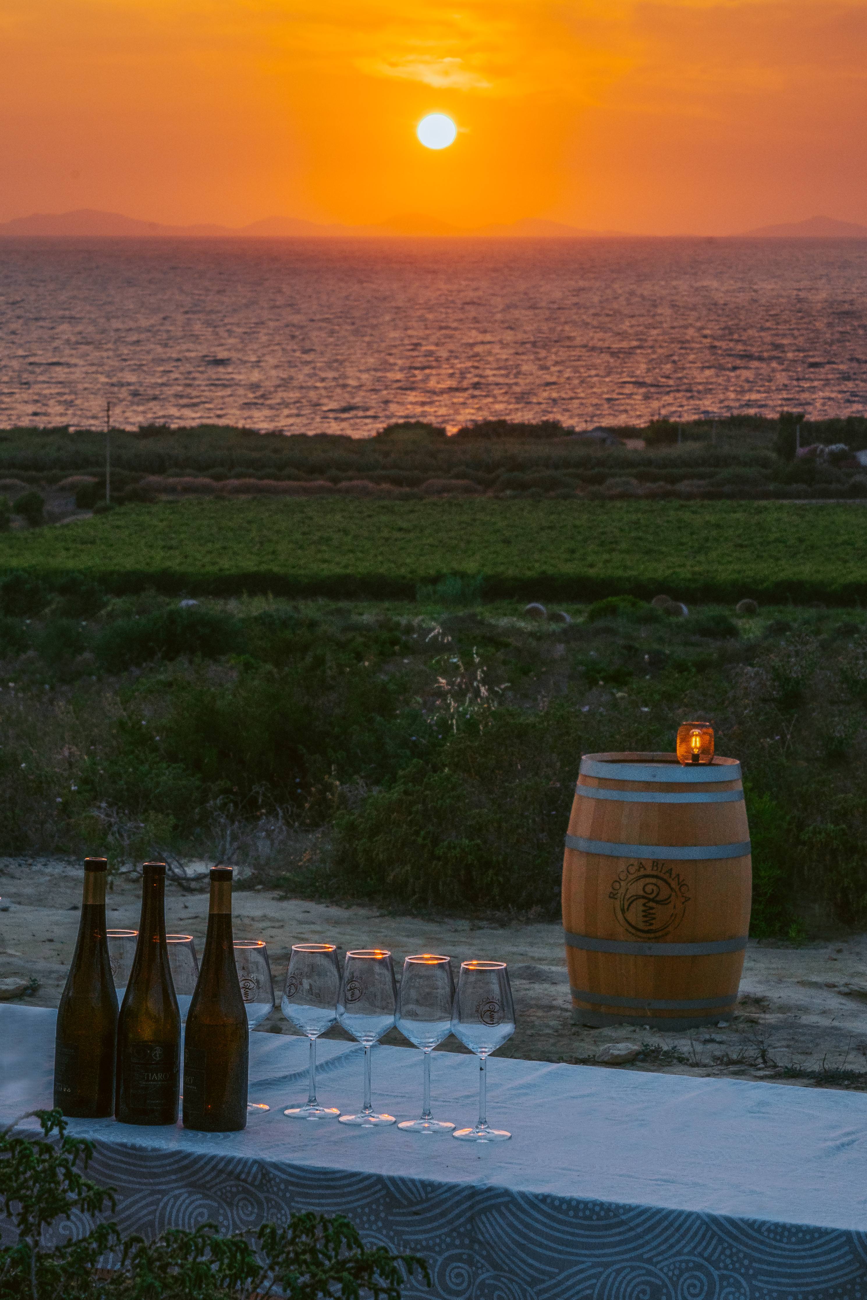 Wine Tasting with Sunset