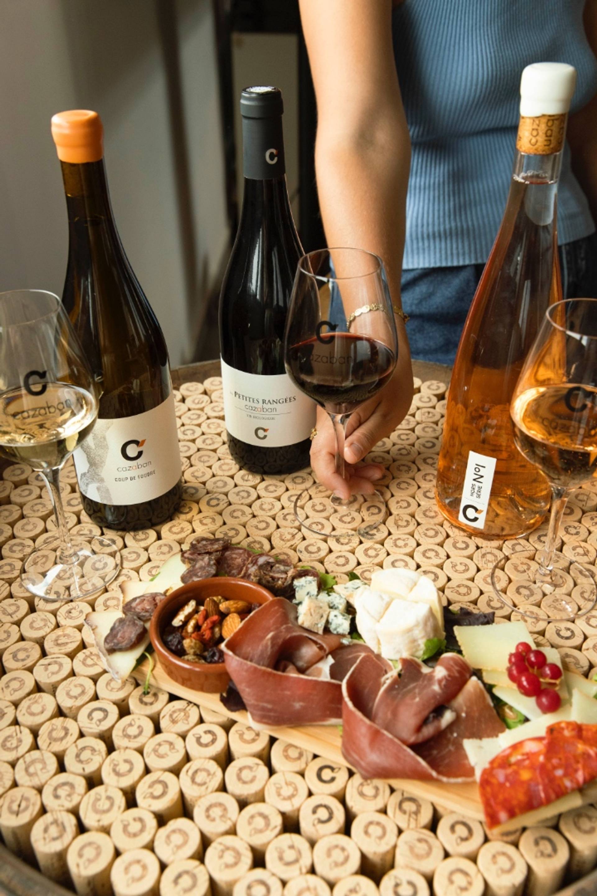 Tasting with charcuterie and cheese boards