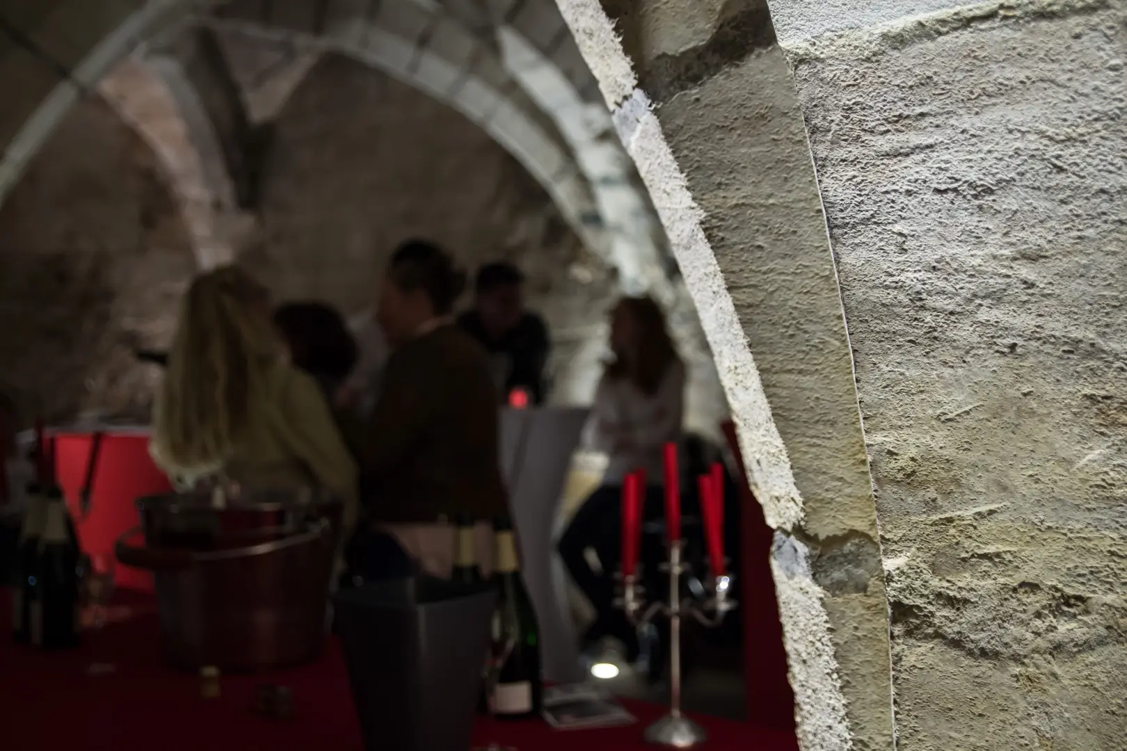 Tasting in the Medieval Cellars