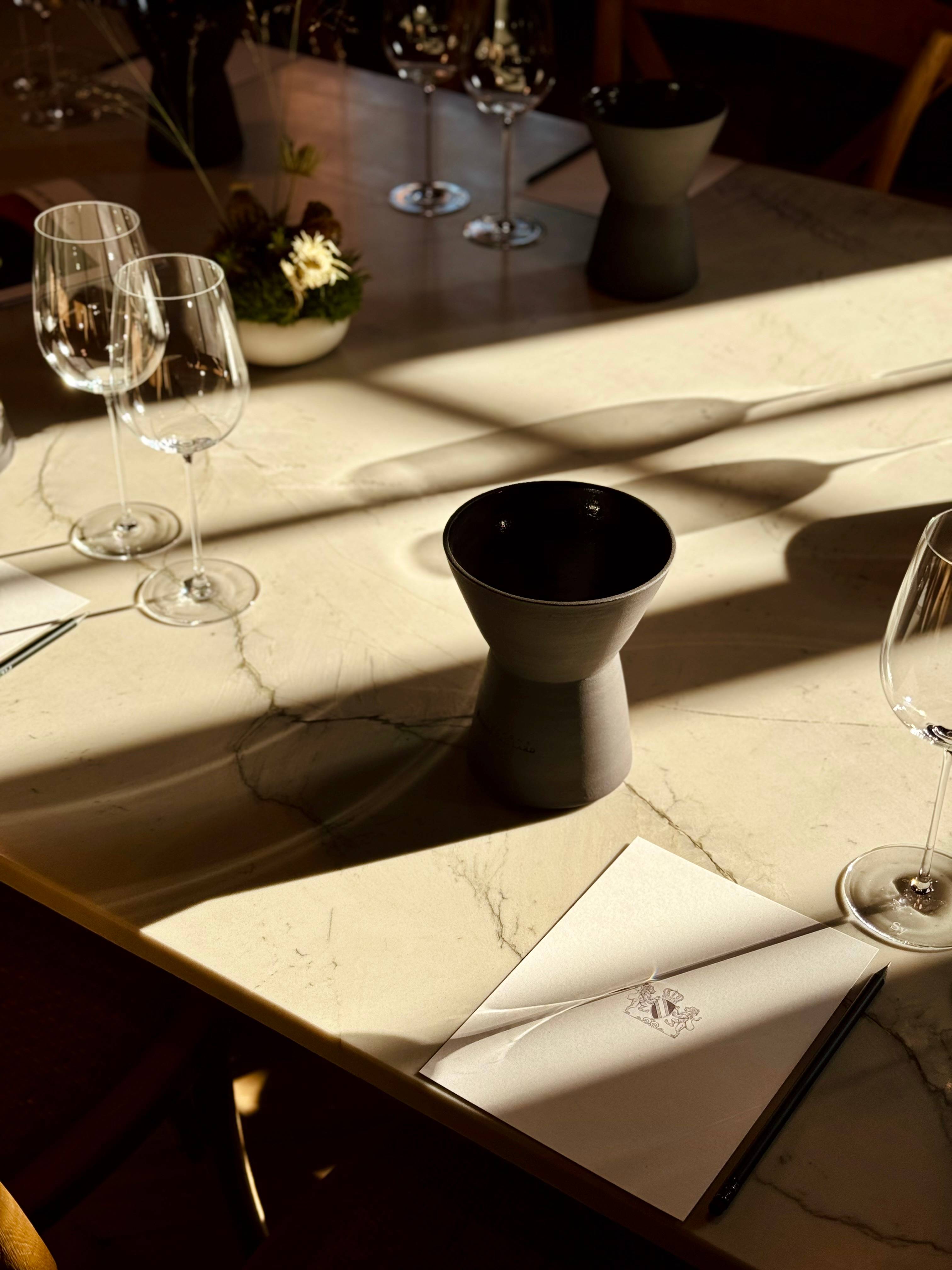 At the tasting table