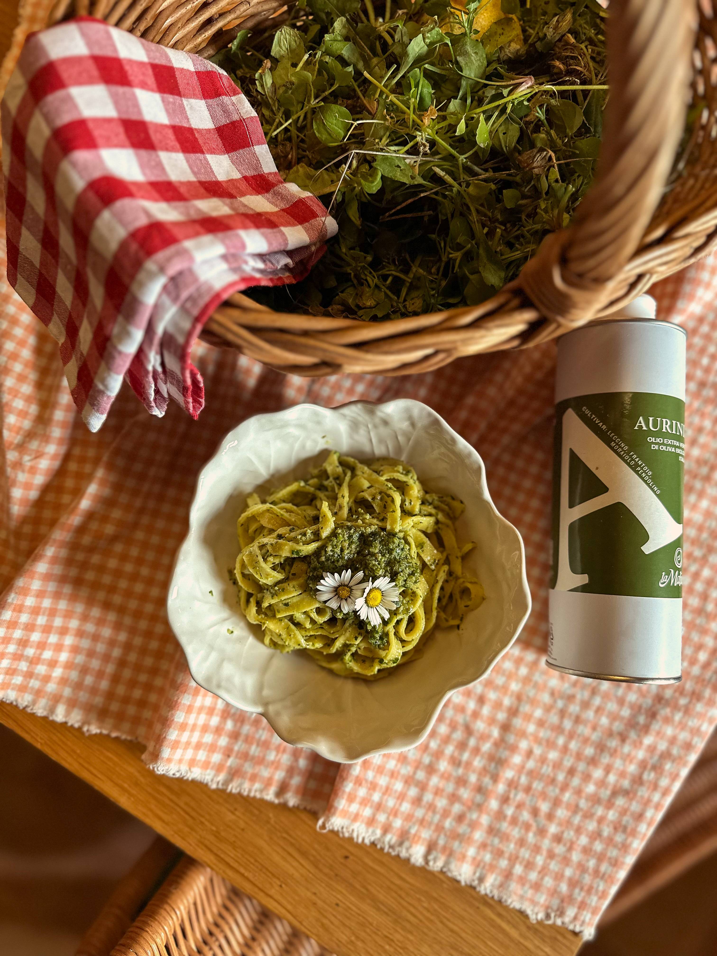 Foraging for organic wild herbs and Cooking Class