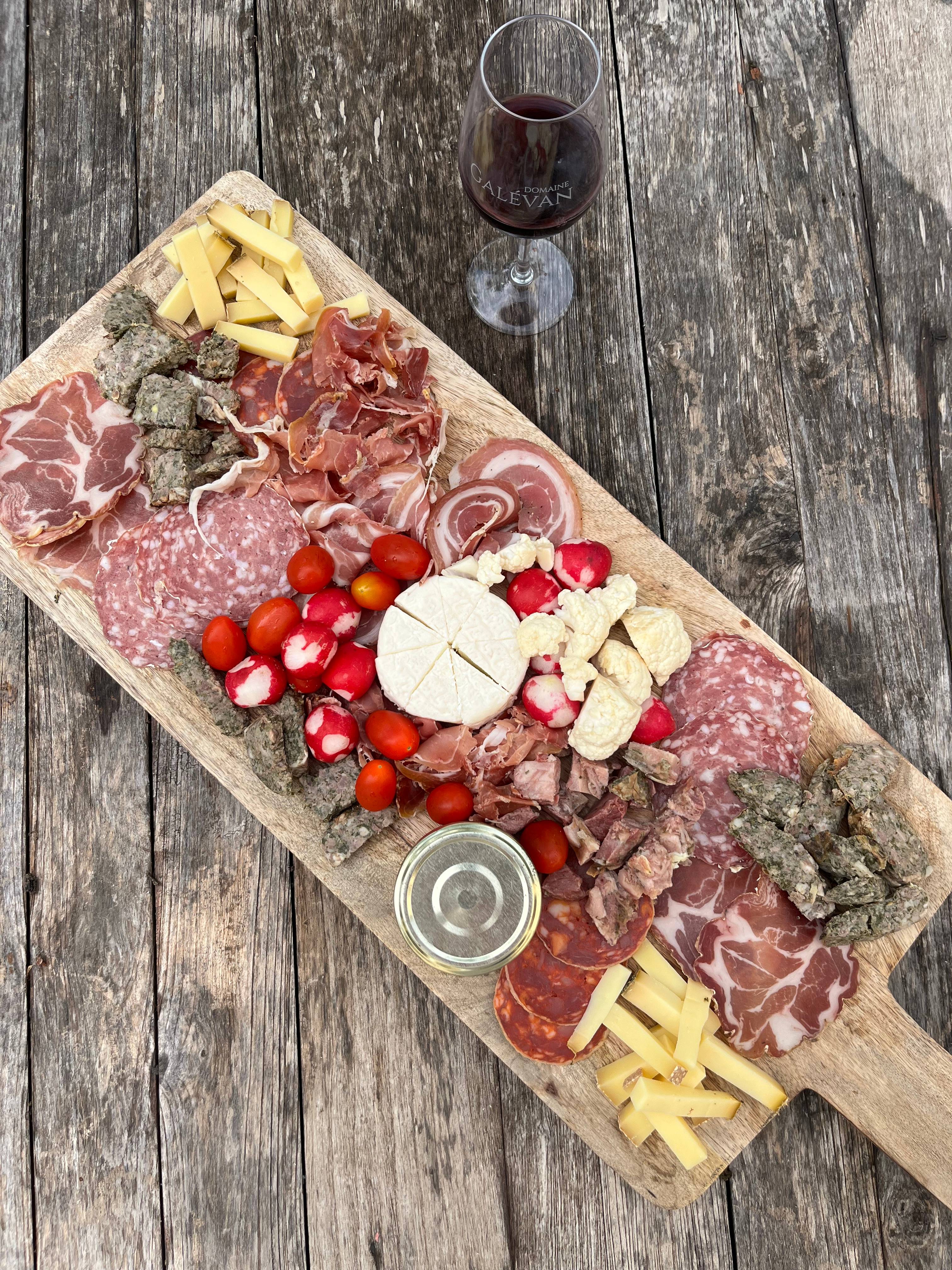 Cellar tour, tasting, and platters