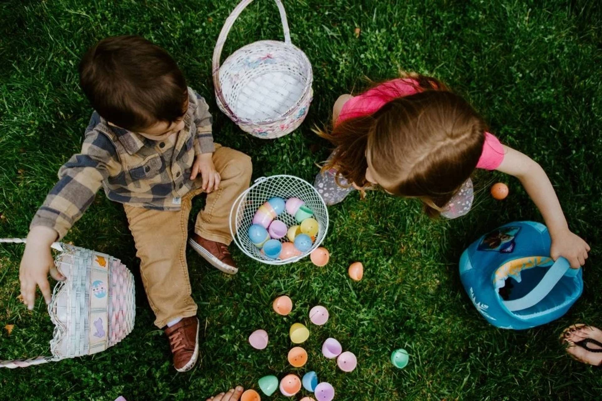 Easter egg hunt for children