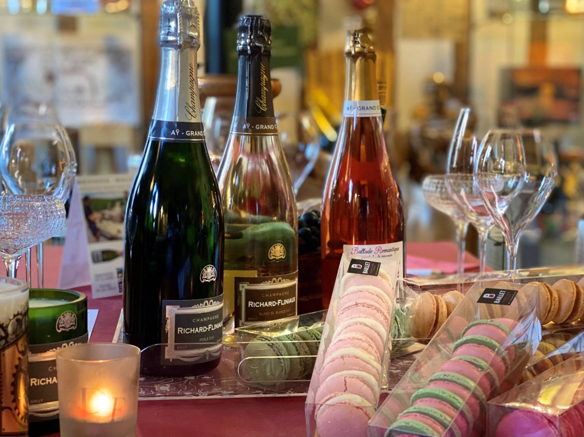 100% Aged Champagnes and Macaroons