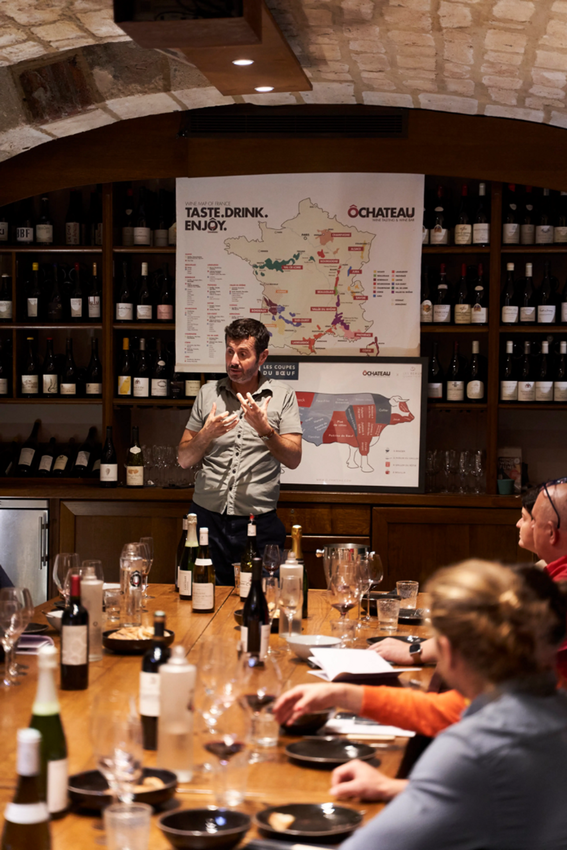 Beef and wine tasting