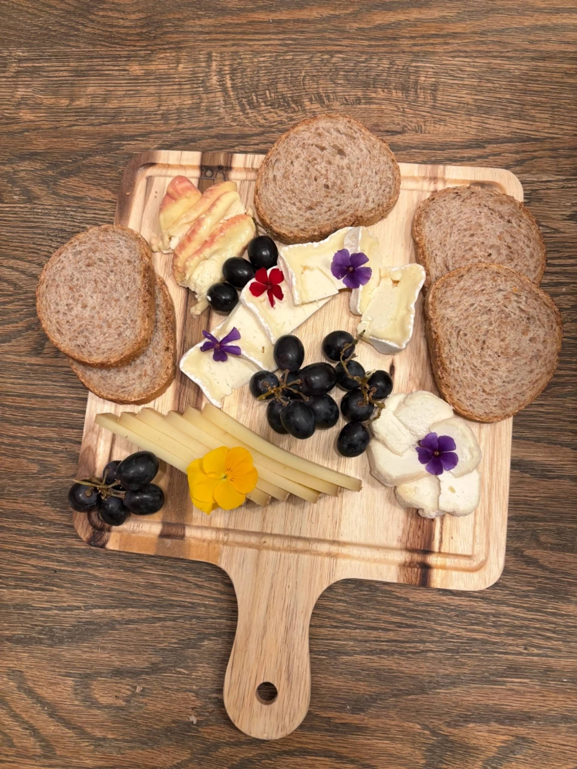 Wine tasting with charcuterie board