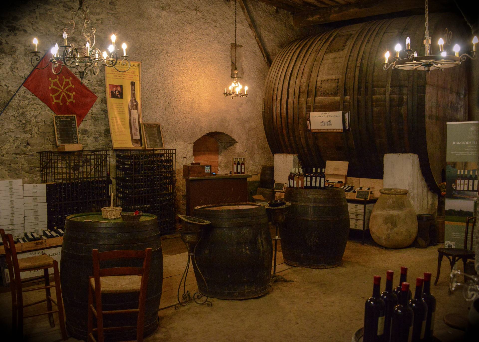 Tasting in the cellar