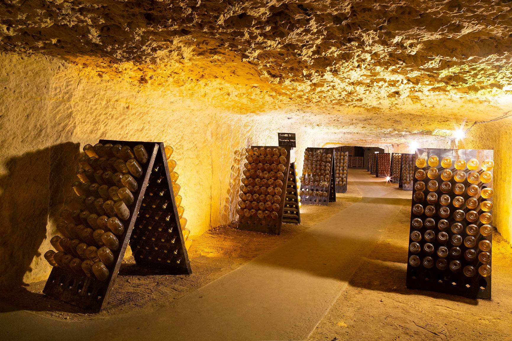 Troglodyte cellars and Loire Valley wine