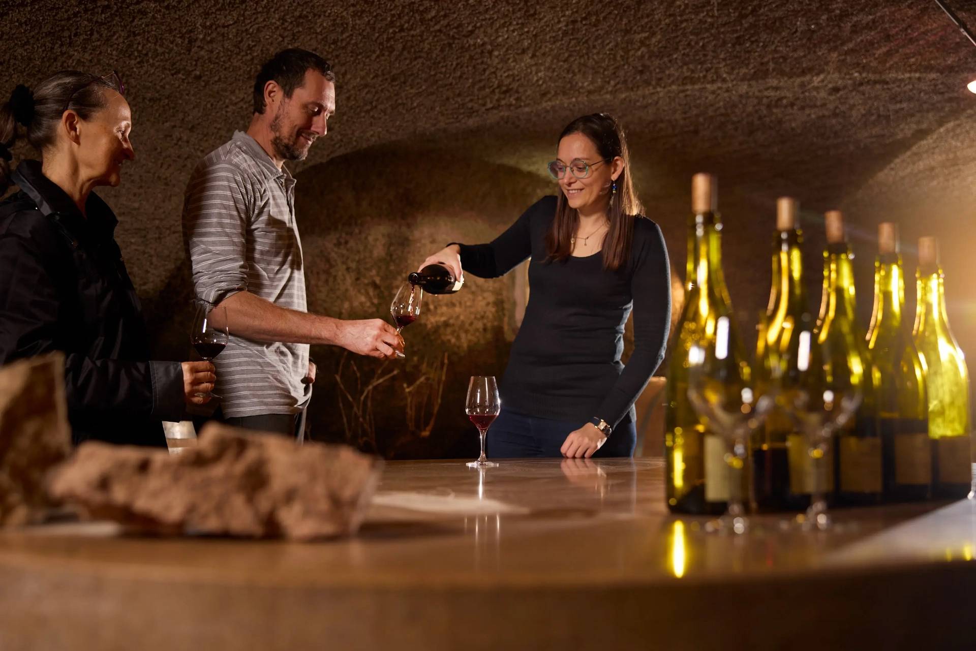 Wine tasting of 3 wines at the shop